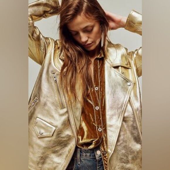 We The Free Jealousy Leather Moto Jacket/ size XS - Picture 3 of 10